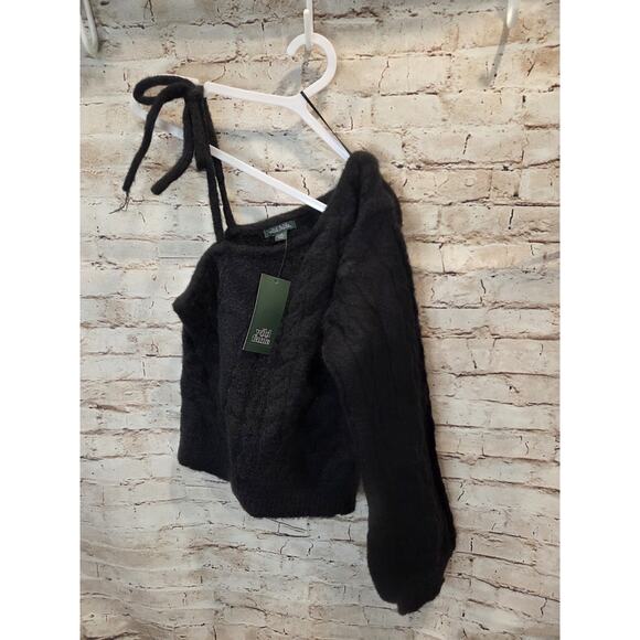 Wild Fable Womens Sweater Size XS Off Shoulder Black NWT - Picture 2 of 4